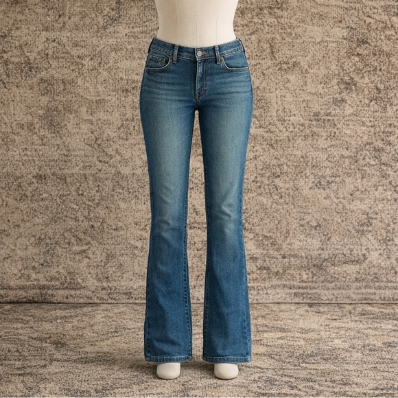 MOTHER Dark Blue Flare Jeans - Picture 2 of 4